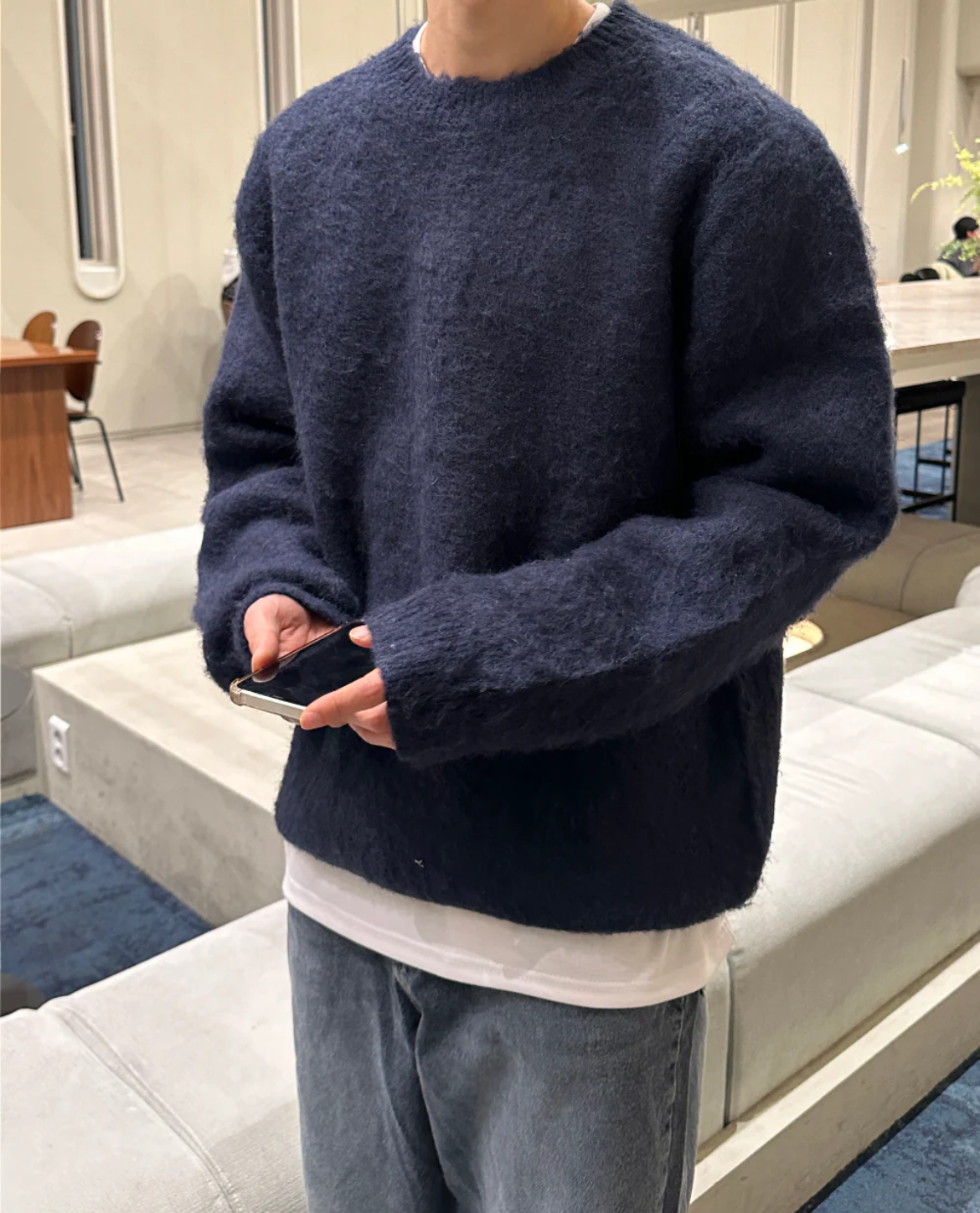 Milano Knit Wool Textured Sweater 1