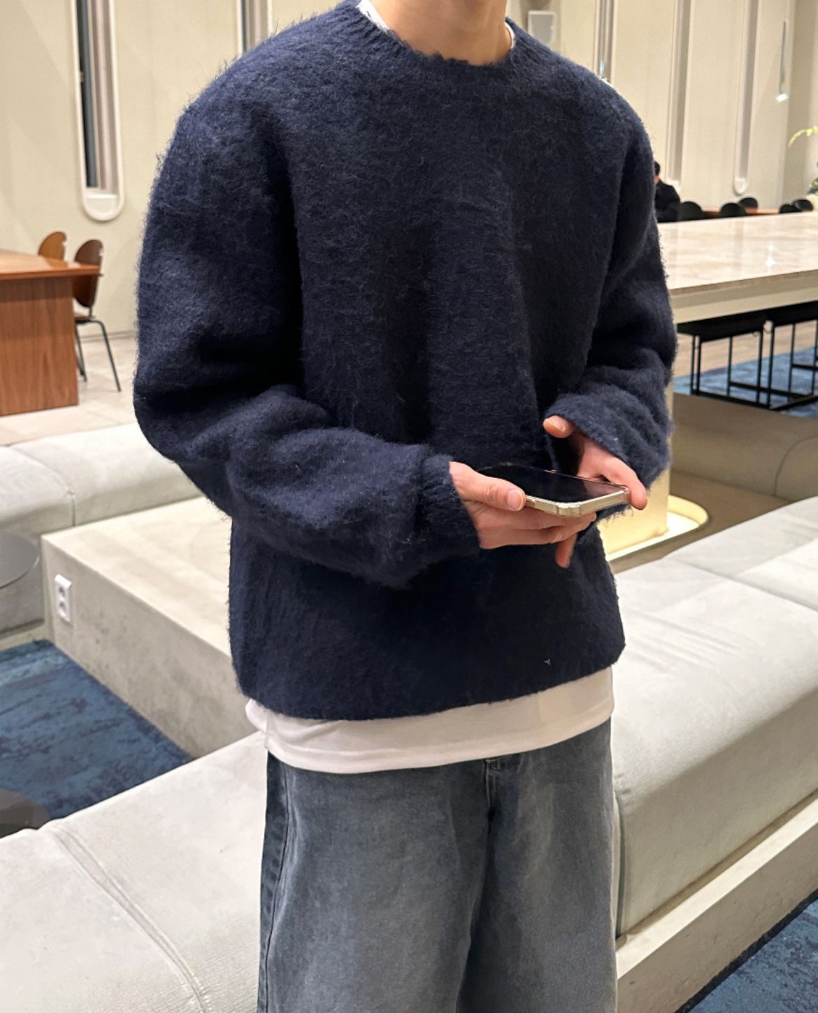 Milano Knit Wool Textured Sweater 2