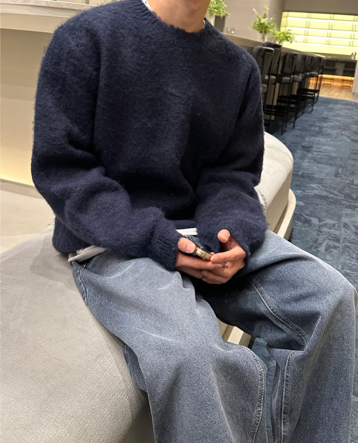Milano Knit Wool Textured Sweater 3