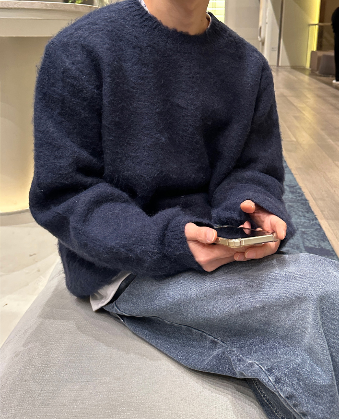 Milano Knit Wool Textured Sweater 4