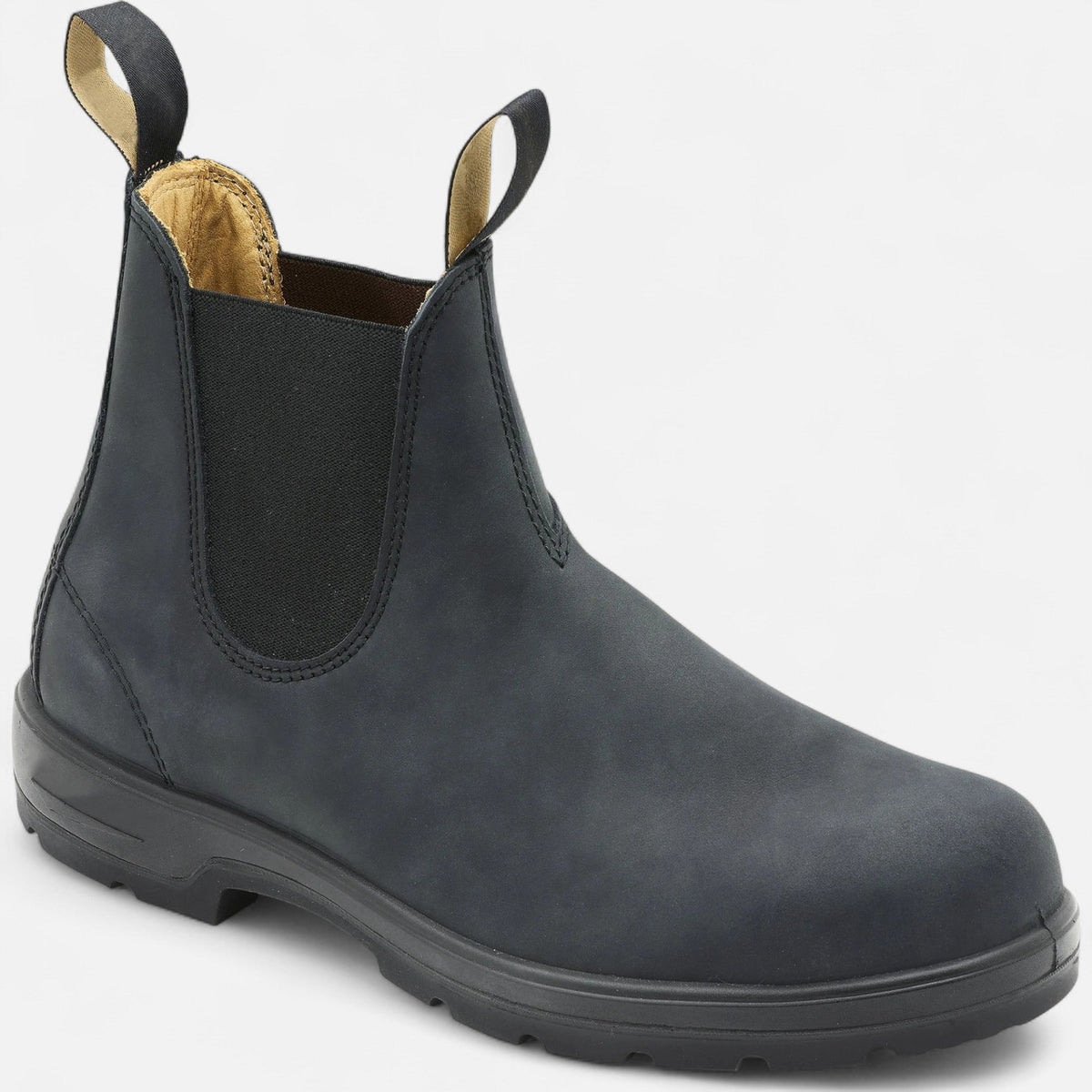 Men's Chelsea Boots Slip On Elastic Panel Secure Grip Sole 8