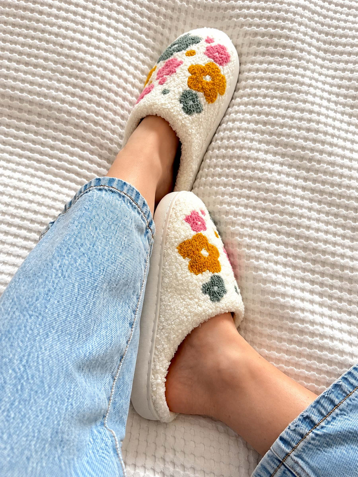 Women's Floral Slippers | Sherpa Lined & Cosy Comfort 2