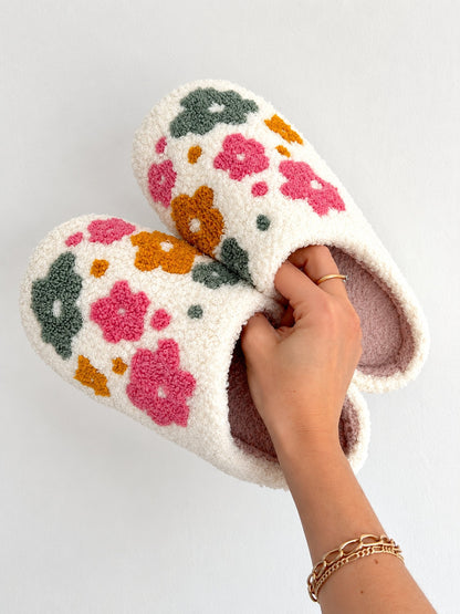 Women's Floral Slippers | Sherpa Lined & Cosy Comfort 5