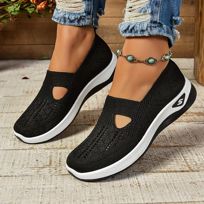 Women's Slip On Shoes Ergonomic Cushioned Comfort Trainers 4
