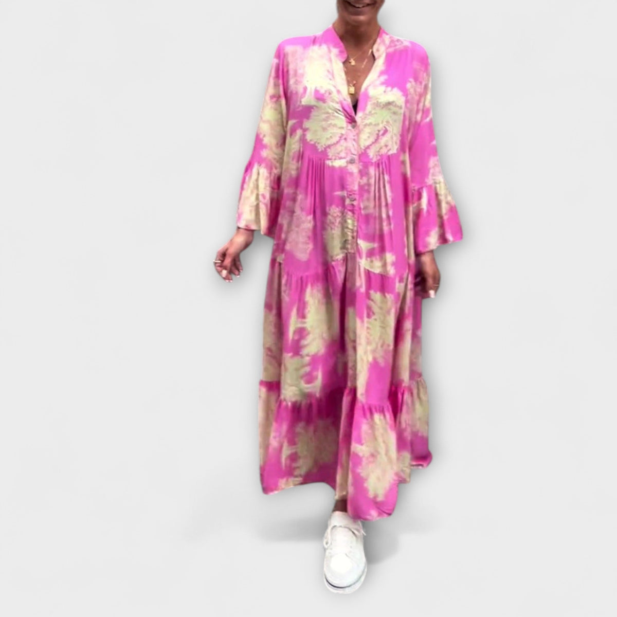 Nerina - Chic Floral Maxi Dress for Special Occasions