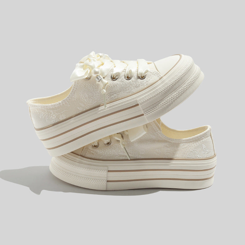 Women's Platform Sneakers | Lace Detail 3