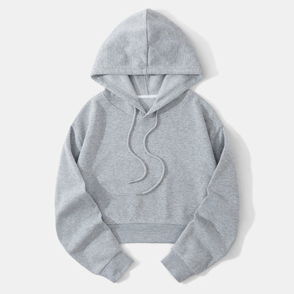 Women's Cropped Hoodie | Adjustable Hood & Relaxed Fit 9