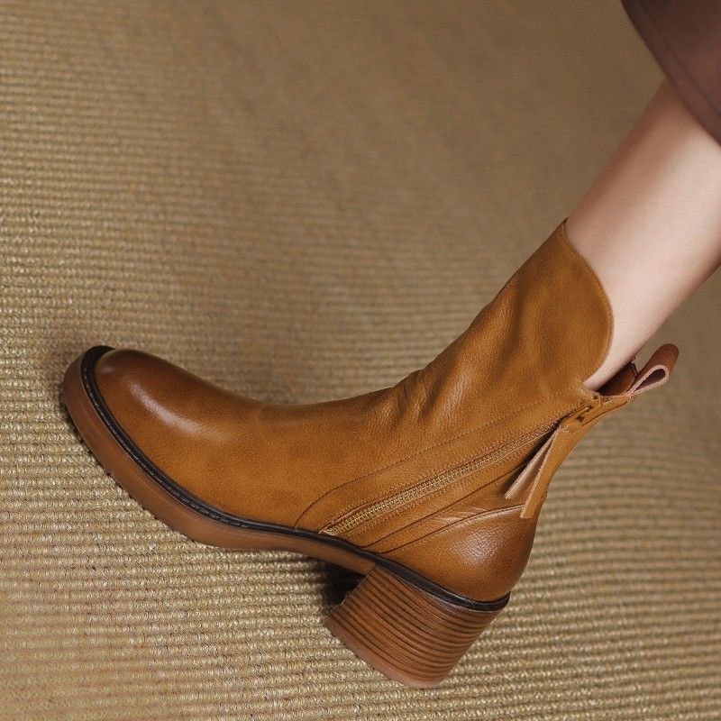 Women's Block Heel Ankle Boots | Comfortable & Stable 10