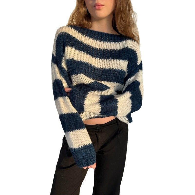 Women's Cropped Knit Jumper | Relaxed Fit & Oversized Sleeves 5