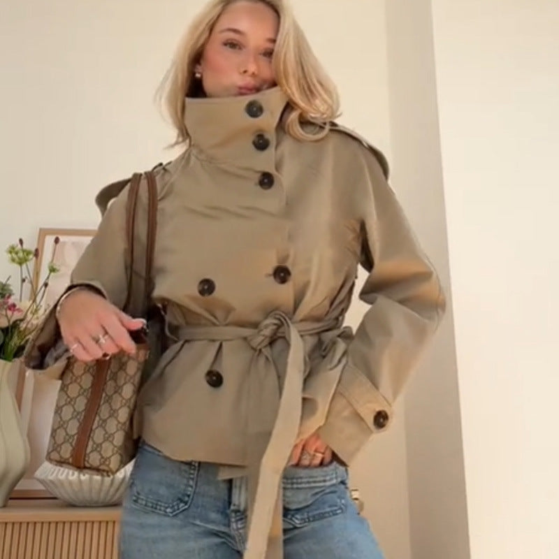 Women's Trench Coat | Belted Fitted Cut 6