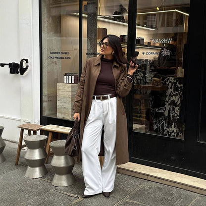 Women's Trench Coat | Belted & Relaxed Fit 1