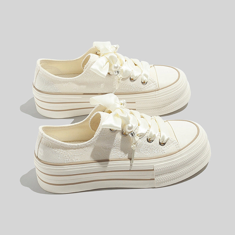 Women's Platform Sneakers | Lace Detail 1