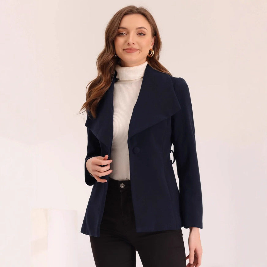 Women's Transition Jacket | Asymmetric Collar Design 3