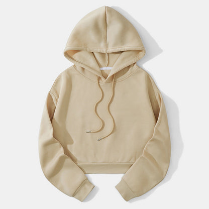 Women's Cropped Hoodie | Adjustable Hood & Relaxed Fit 19