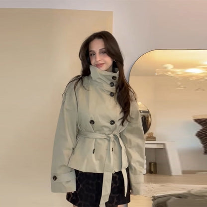 Women's Trench Coat | Belted Fitted Cut 4