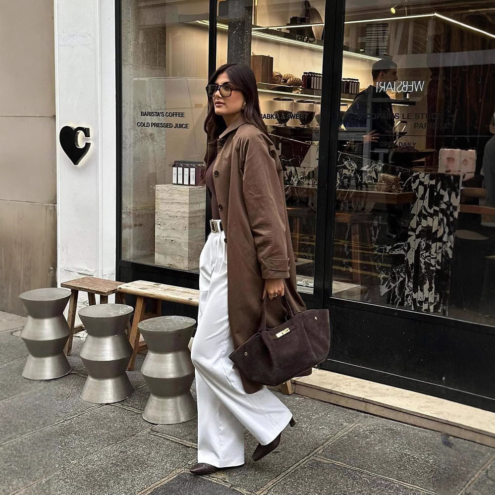 Women's Trench Coat | Belted & Relaxed Fit 2