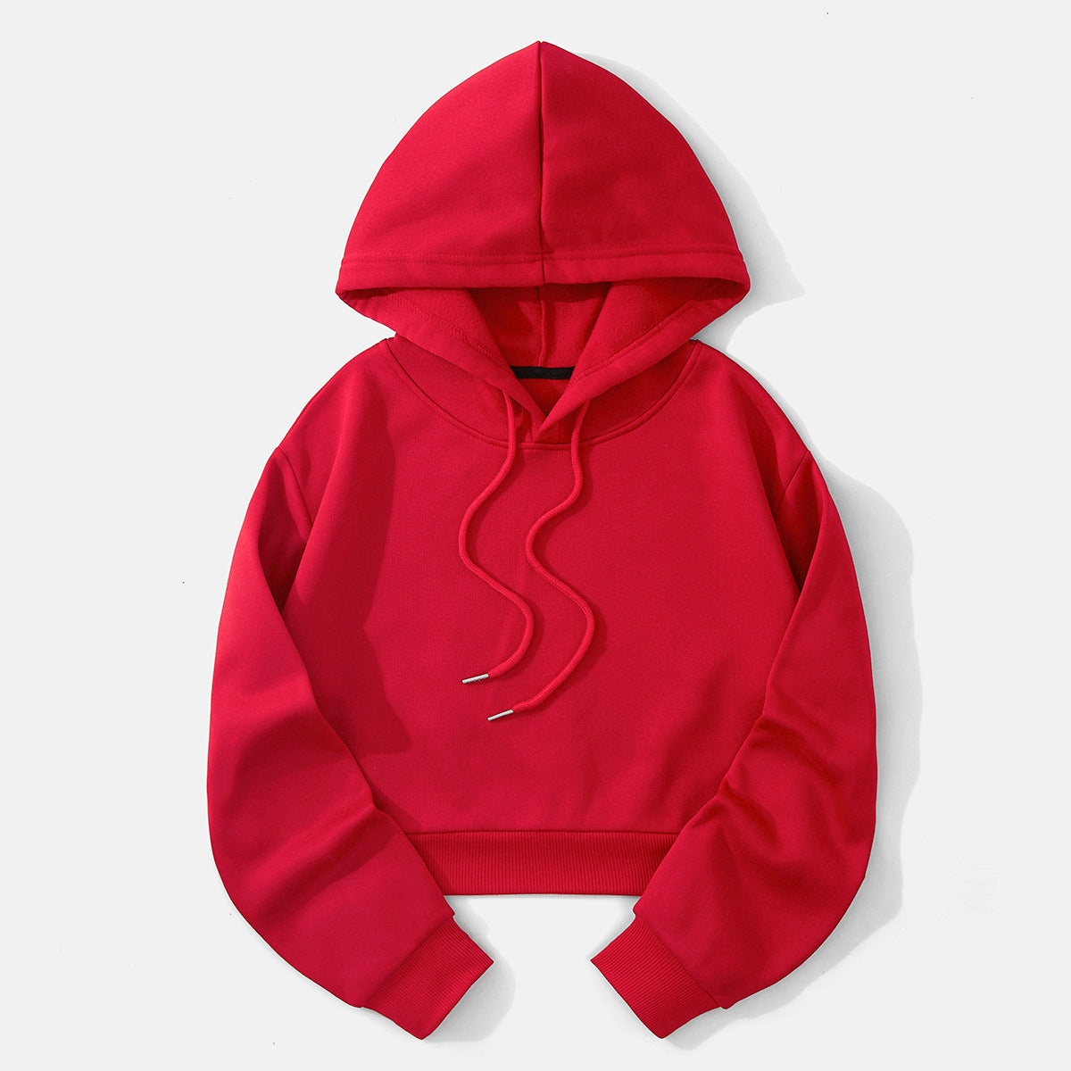 Women's Cropped Hoodie | Adjustable Hood & Relaxed Fit 11