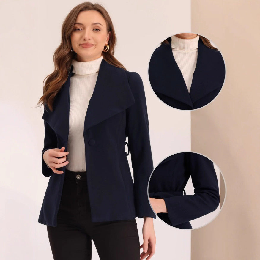 Women's Transition Jacket | Asymmetric Collar Design 1