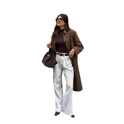 Women's Trench Coat | Belted & Relaxed Fit 5