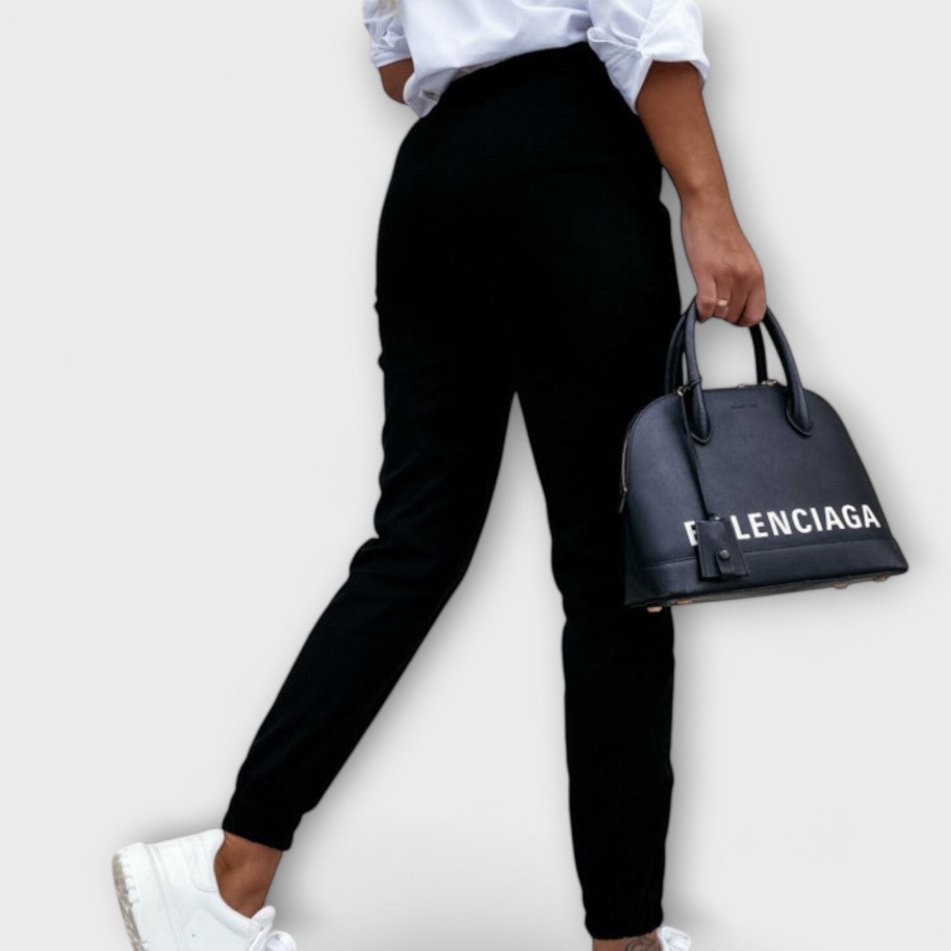 Melania - Stretchy Fabric Pants for Everyday Wear