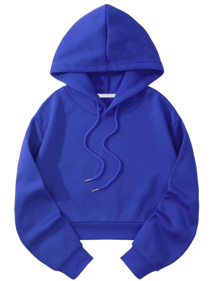 Women's Cropped Hoodie | Adjustable Hood & Relaxed Fit 6