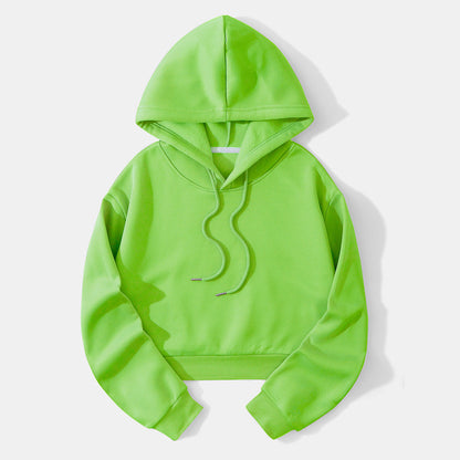 Women's Cropped Hoodie | Adjustable Hood & Relaxed Fit 16
