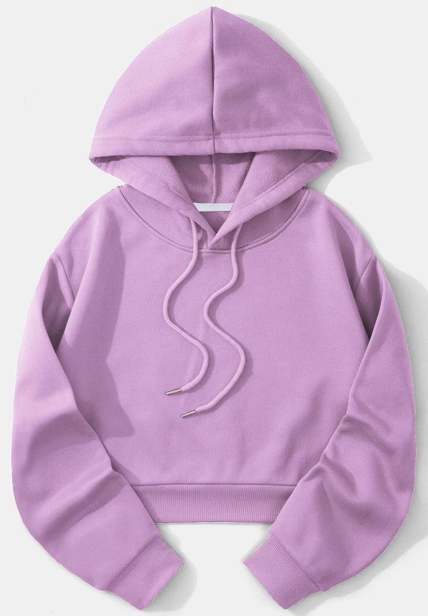 Women's Cropped Hoodie | Adjustable Hood & Relaxed Fit 10