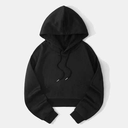 Women's Cropped Hoodie | Adjustable Hood & Relaxed Fit 8