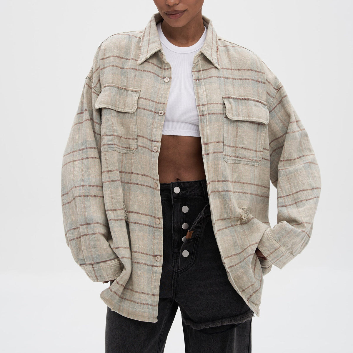Women's Casual Jacket | Relaxed Fit & Chest Pockets 1