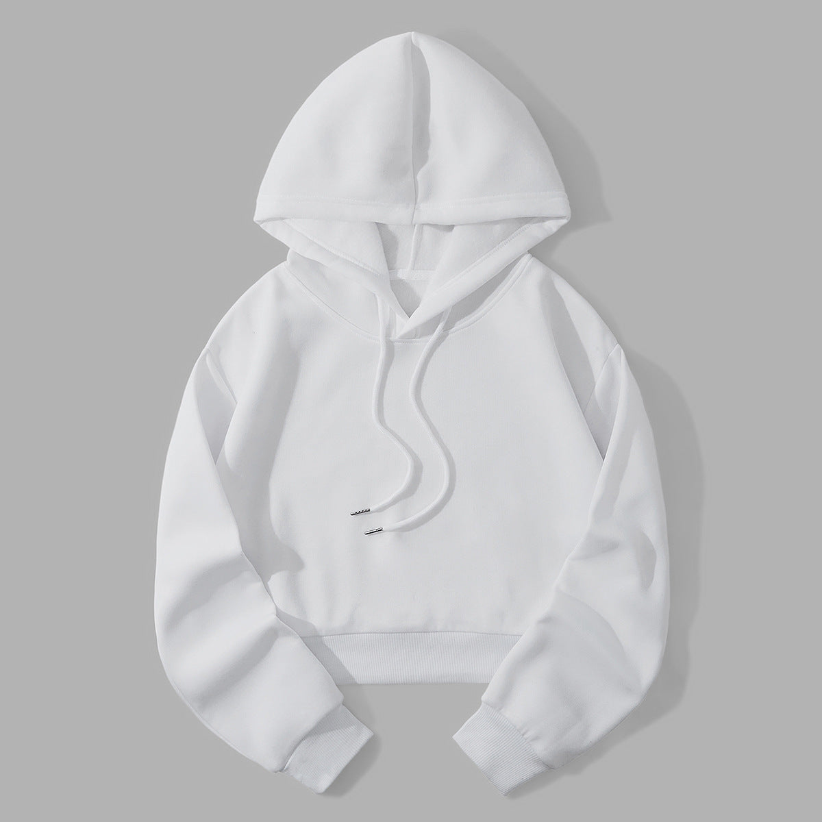 Women's Cropped Hoodie | Adjustable Hood & Relaxed Fit 12