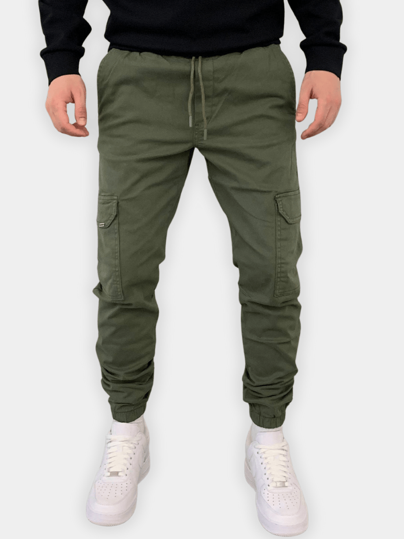 Men's Cargo Jogger Pants | Elastic Waistband & Functional Pockets 7