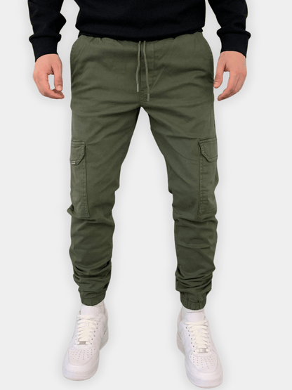 Men's Cargo Jogger Pants | Elastic Waistband & Functional Pockets 7