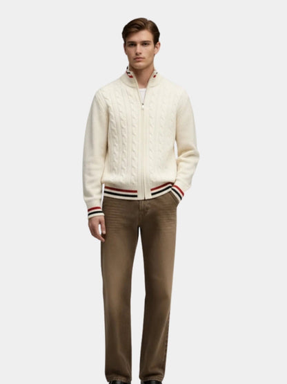 Men's Half Zip Turtleneck Jumper Modern Fit Sweater 3