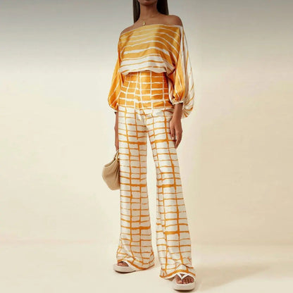 Off-Shoulder Two Piece Summer Outfit for Women – Chic & Comfortable Style 10