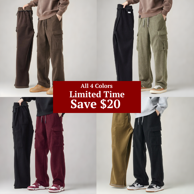 Men's Cargo Sweatpants | Stretch Comfort & Secure Fit 6