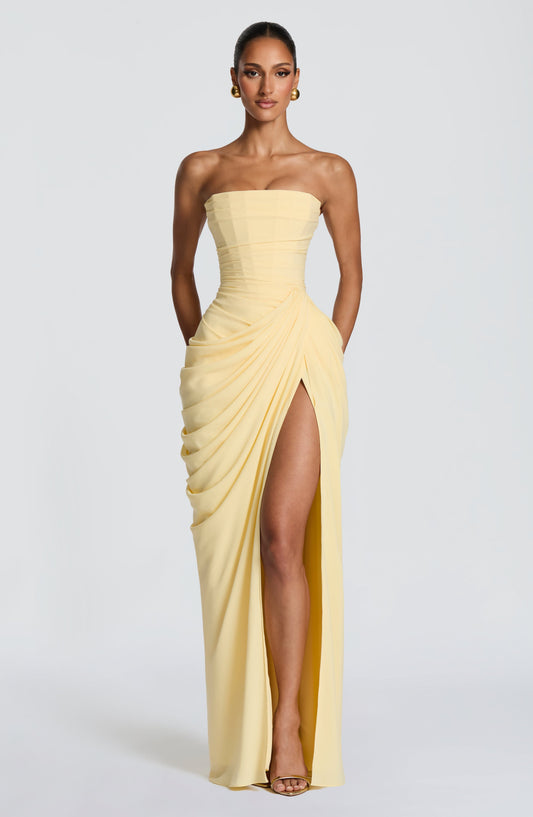 Women's Maxi Dress | Strapless Corset Bodice