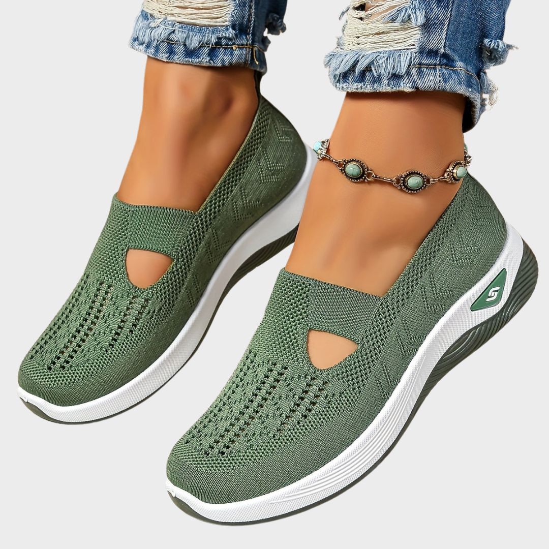 Women's Slip On Shoes Ergonomic Cushioned Comfort Trainers 1