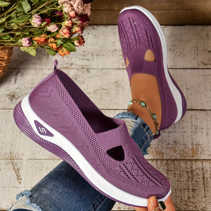 Women's Slip On Shoes Ergonomic Cushioned Comfort Trainers 15