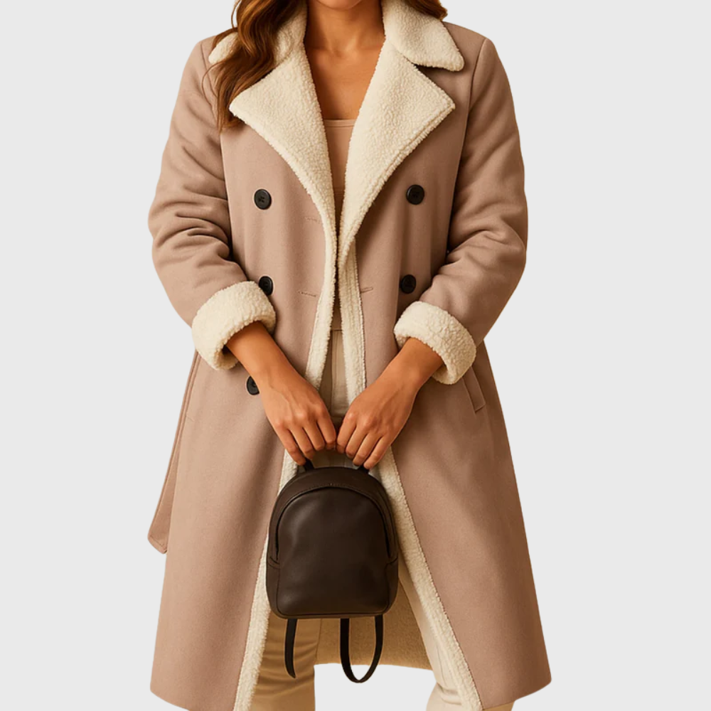 Women's Longline Winter Coat Quilted Padded Jacket Zip Up 3