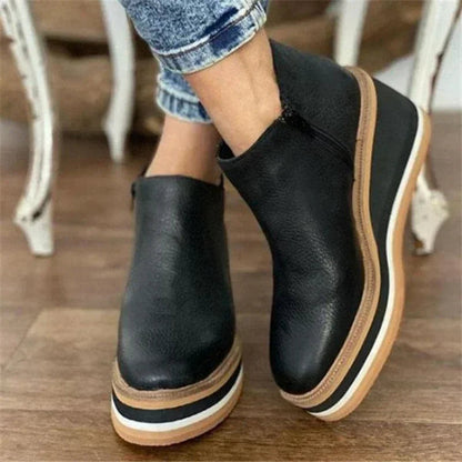 Platform Wedge Ankle Boots for Women – All-Day Comfort & Support 0