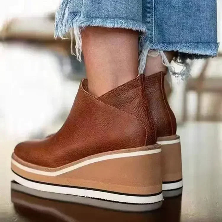 Platform Wedge Ankle Boots for Women – All-Day Comfort & Support 2