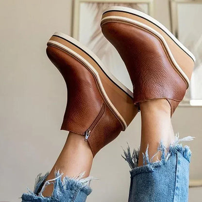 Platform Wedge Ankle Boots for Women – All-Day Comfort & Support 3