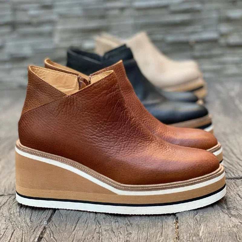 Platform Wedge Ankle Boots for Women – All-Day Comfort & Support 4