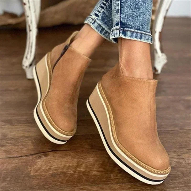Platform Wedge Ankle Boots for Women – All-Day Comfort & Support 5
