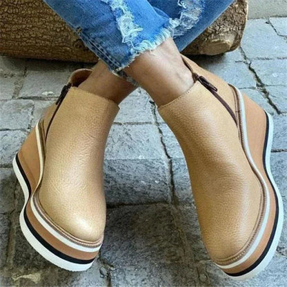 Platform Wedge Ankle Boots for Women – All-Day Comfort & Support 7