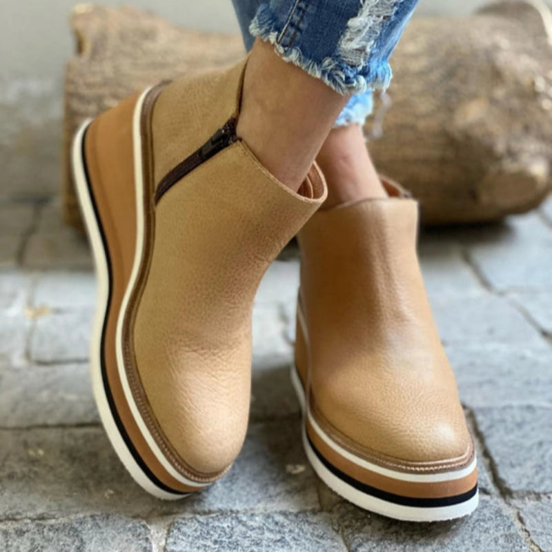 Platform Wedge Ankle Boots for Women – All-Day Comfort & Support 8
