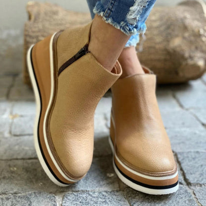 Platform Wedge Ankle Boots for Women – All-Day Comfort & Support 8