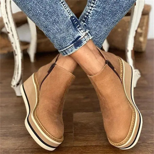 Platform Wedge Ankle Boots for Women – Stylish & Comfortable 0