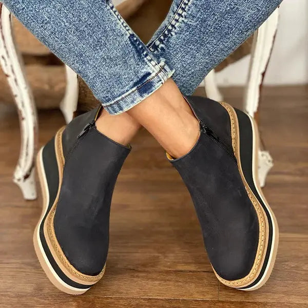 Platform Wedge Ankle Boots for Women – Stylish & Comfortable 1