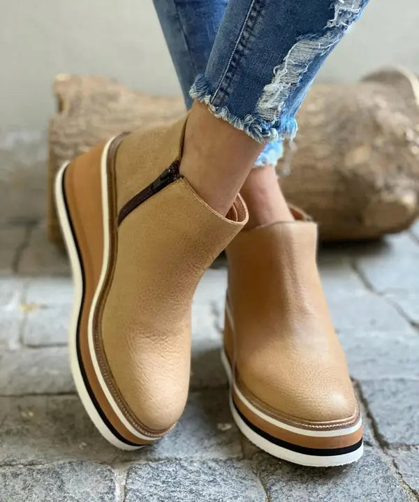 Platform Wedge Ankle Boots for Women – Stylish & Comfortable 2